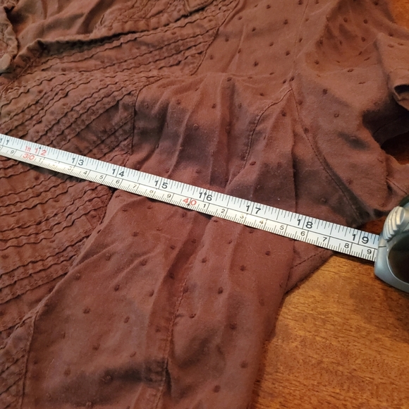 Vintage 90's Style Chocolate Brown Top - Picture 4 of 5
